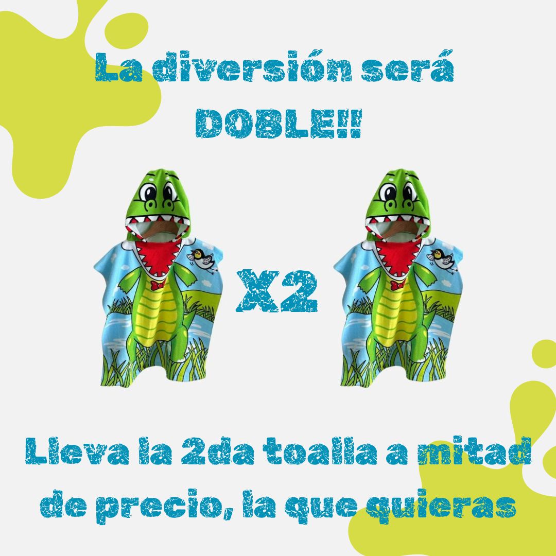 Toalla Aventuras con capucha