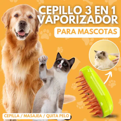 Cepillo Vaporizador SPA de mascotas